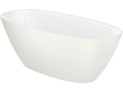 Cada ovala freestanding Roca Ariane 165x75cm, Stonex, ventil click-clack, bej