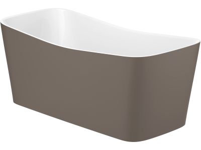 Cada freestanding Roca Maui Square 155x70cm, Stonex, ventil click-clack, cafea