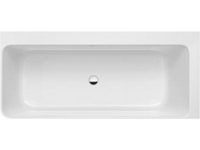 Cada baie asimetrica Roca Ona 160x70cm, orientare dreapta, include panouri si sifon cu ventil click-clack, Stonex alb
