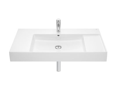 Lavoar Roca Inspira Square 1000x490mm, montare pe mobilier, alb