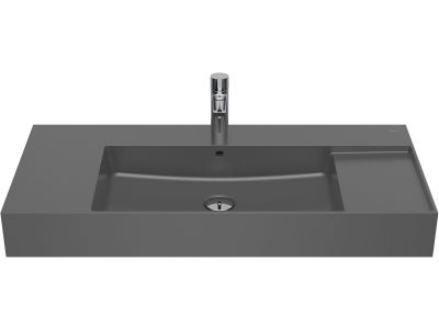 Lavoar Roca Inspira Square 1000x490mm, montare pe mobilier, onyx
