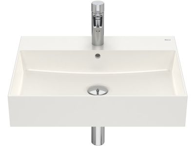 Lavoar Roca Inspira Square 600x490cm, montare pe mobilier, bej
