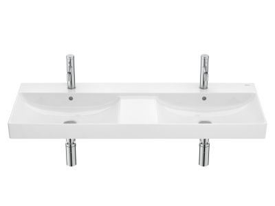 Lavoar dublu Roca Ona 120x46cm, alb
