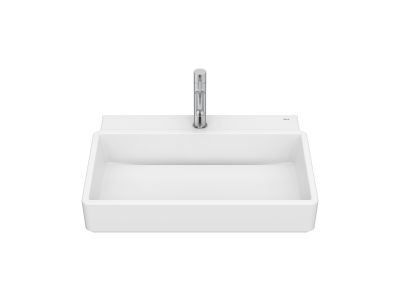 Lavoar Roca Tura 60x43cm, fara orificiu preaplin, alb mat