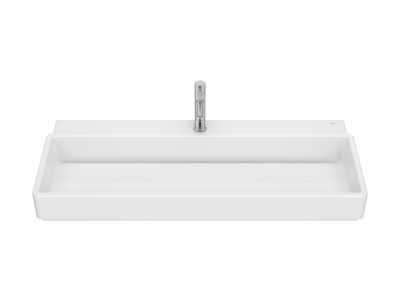 Lavoar Roca Tura 100x43cm, fara orificiu preaplin, alb