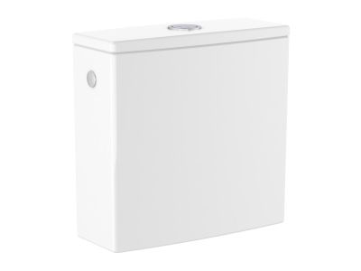 Rezervor wc Roca Ona cu dubla comanda 4.5/3L cu alimentare laterala, SupraGlaze, alb