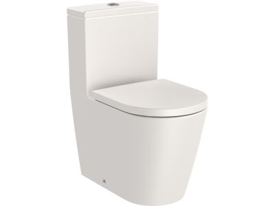 Vas wc Roca Inspira Round Rimless Compact, back-to-wall, 375x600mm, bej