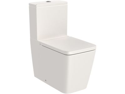 Vas wc Roca Inspira Square Rimless, back-to-wall, 375x645mm, bej