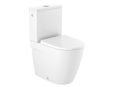 Vas WC Roca Ona Rimless back-to-wall, SupraGlaze, alb