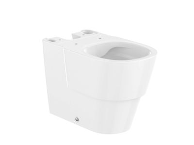 Vas wc Roca Tura Rimless back-to-wall, pentru rezervor asezat, 62.5x37.5cm, alb