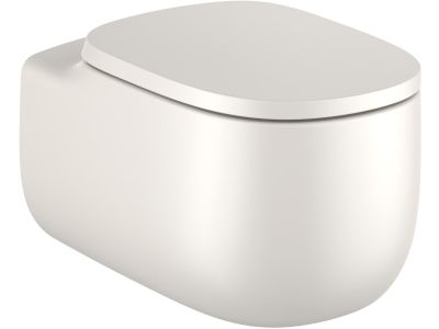 Vas wc suspendat Roca Beyond Rimless, 395x580mm, bej