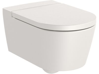 Vas wc suspendat Roca Inspira Round Rimless 370x560cm, bej
