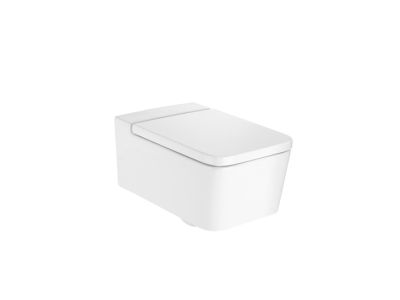 Vas WC suspendat Roca Inspira Square Rimless 370x560cm, alb