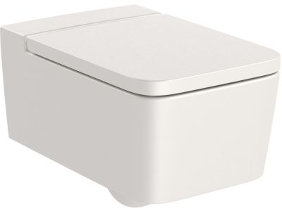 Vas wc suspendat Roca Inspira Square Rimless 370x560cm, bej
