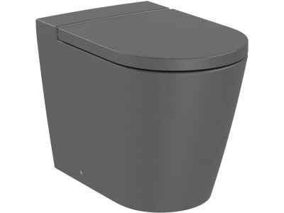 Vas wc Roca Inspira Round Rimless back-to-wall, 370x560cm, onyx