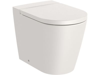 Vas wc Roca Inspira Round Rimless back-to-wall, 370x560cm, bej