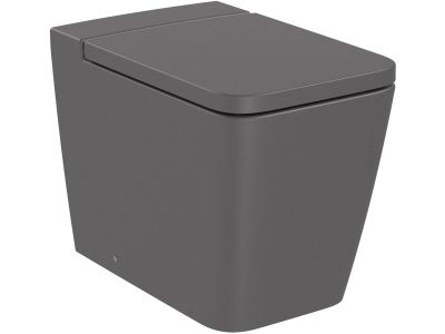 Vas wc Roca Inspira Square Rimless back-to-wall, 370x560cm, onyx