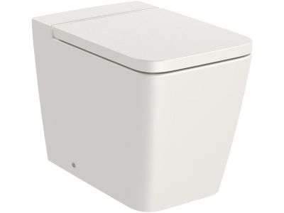 Vas wc Roca Inspira Square Rimless back-to-wall, 370x560cm, bej