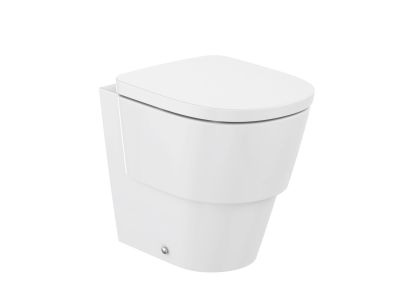 Vas wc Roca Tura Rimless back-to-wall, 50x36cm, alb