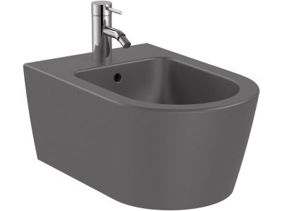 Bideu suspendat Roca Inspira Round 370x560cm, onyx