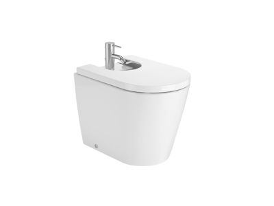 Bideu Roca Inspira Round back-to-wall, 370x560cm, alb