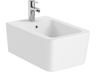 Bideu suspendat Roca Inspira Square 370x560cm, alb mat