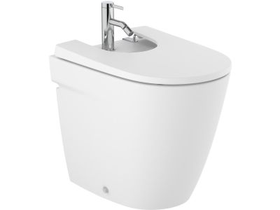 Bideu Roca Ona Compact, back-to-wall, alb mat