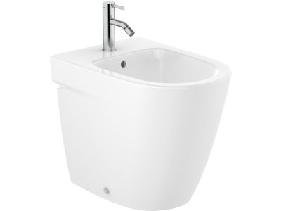Bideu Roca Ona Compact, back-to-wall, SupraGlaze, alb