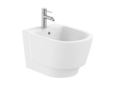 Bideu suspendat Roca Tura 50x36cm, alb mat
