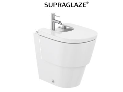 Bideu Roca Tura back-to-wall, 50x36cm, alb Supraglaze