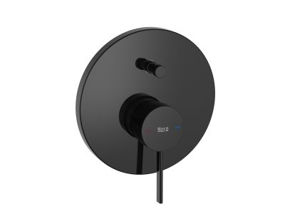 Baterie cada - dus Roca Ona cu montaj incastrat, necesita corp ingropat, titanium black