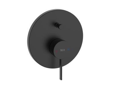 Baterie cada - dus Roca Ona cu montaj incastrat, necesita corp ingropat, negru mat