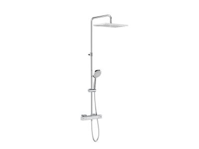 Coloana de dus Roca Level-T Square cu baterie dus termostatata