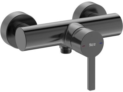 Baterie dus Roca Naia, brushed titanium black