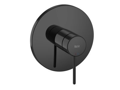 Baterie dus Roca NU cu montaj incastrat, maneta pin, necesita corp incastrat, Titanium Black