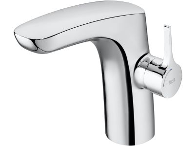 Baterie lavoar Roca Insignia Cold Start, ventil click-clack, crom