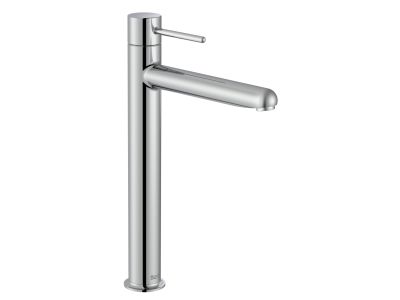 Baterie lavoar Roca NU XL, pentru lavoare tip bol, Cold Start, fara ventil, maneta pin, Crom