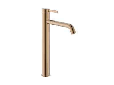 Baterie lavoar Roca Ona L Cold Start pentru lavoare tip bol, ventil click-clack, rose gold