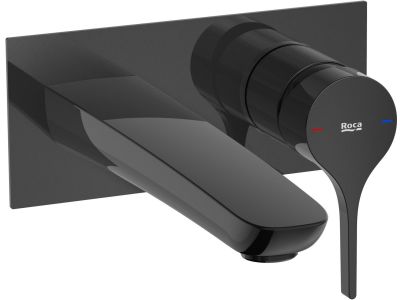 Baterie lavoar Roca Insignia de perete, necesita corp ingropat, titanium black