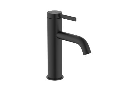 Baterie lavoar Roca Ona Cold Start, ventil click-clack, negru mat