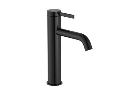 Baterie lavoar Roca Ona M Cold Start, ventil click-clack, titanium black