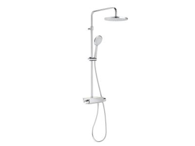 Coloana de dus Roca Deck-T Round cu baterie dus termostatata