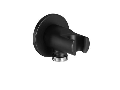 Conector FixFit Roca Aqua cu agatatoare de dus, negru