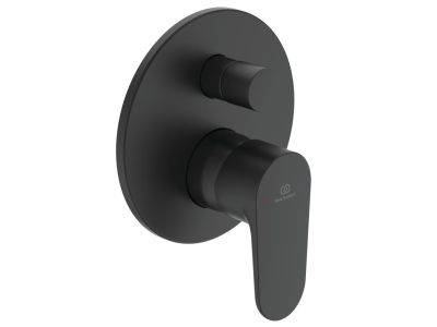 Baterie cada - dus Ideal Standard Cerafine O cu montaj incastrat, corp ingropat inclus, negru mat