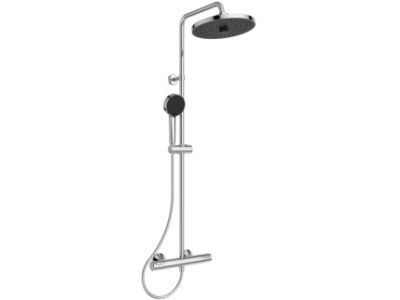 Coloana de dus Ideal Standard Ceratherm T25+ cu baterie termostatata, crom