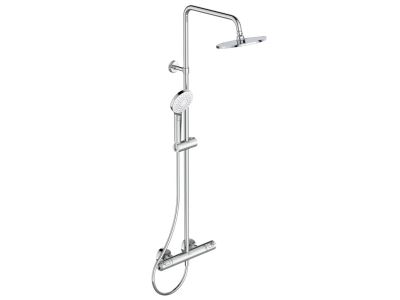 Coloana de dus Ideal Standard IdealRain cu baterie termostatata Ceratherm T50 si palarie Round 200mm