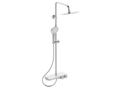 Coloana de dus Ideal Standard cu baterie termostatata Ceratherm S200 si palarie Round 250mm