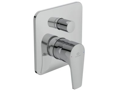 Baterie cada - dus Ideal Standard Cerafine D cu montaj incastrat, necesita corp ingropat A1000NU, crom