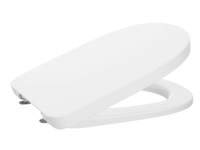 Capac wc Roca Tura cu inchidere lenta si Quick Release, alb mat