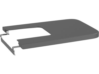Capac bideu Roca Inspira Square cu inchidere lenta, onyx